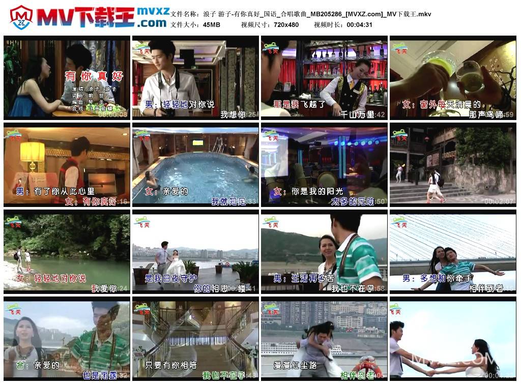 浪子 游子-有你真好_国语_合唱歌曲_MB205286